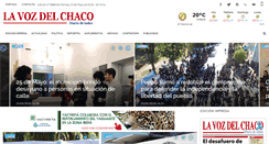 Desktop Screenshot of diariolavozdelchaco.com